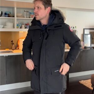 Canada Goose Black Parka with Fur Hood